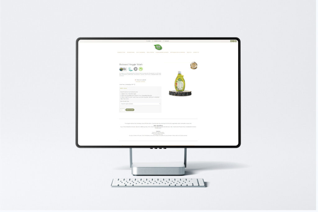 ReadyCare Signature website product page on a desktop screen