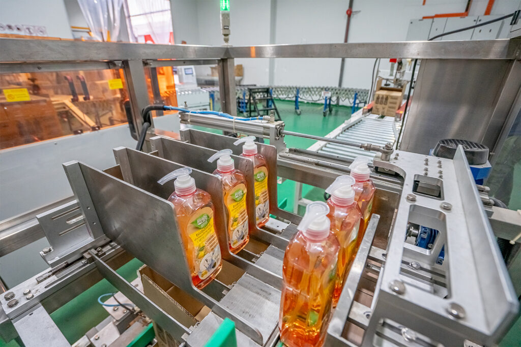 ReadyCare Signature bottles on the factory filling line