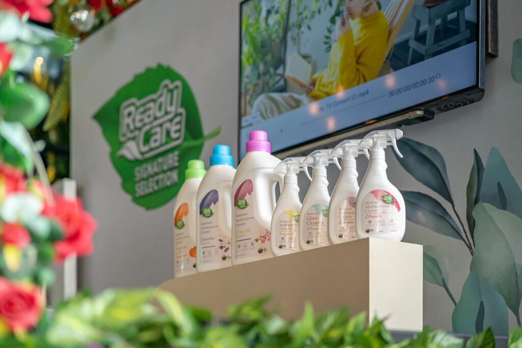 ReadyCare Signature bottles on display at the launch
